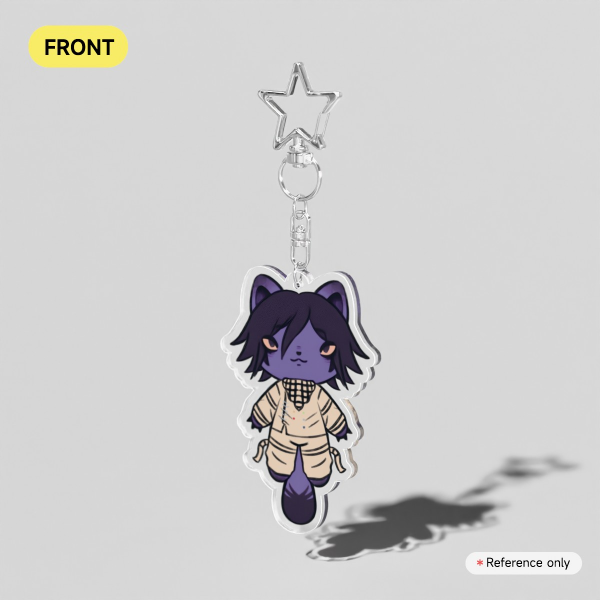 Kokichi Cat Clear Acrylic Keychains