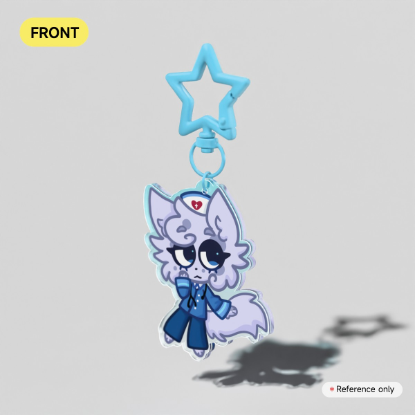 Head Nurse Coloured Edge Acrylic Keychain - Animal Hospital Roblox