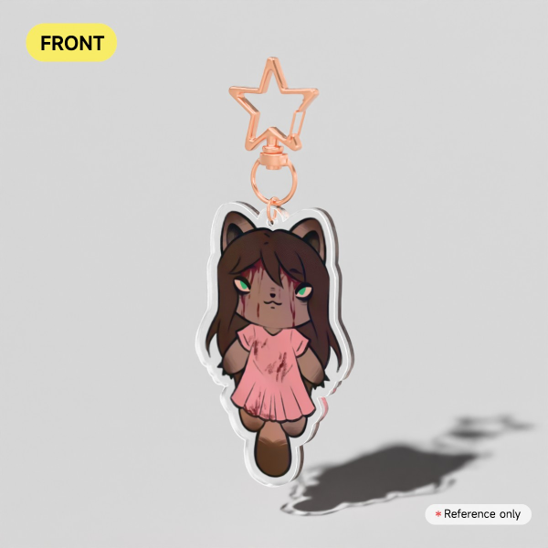 Sally Williams Cat Clear Acrylic Keychains