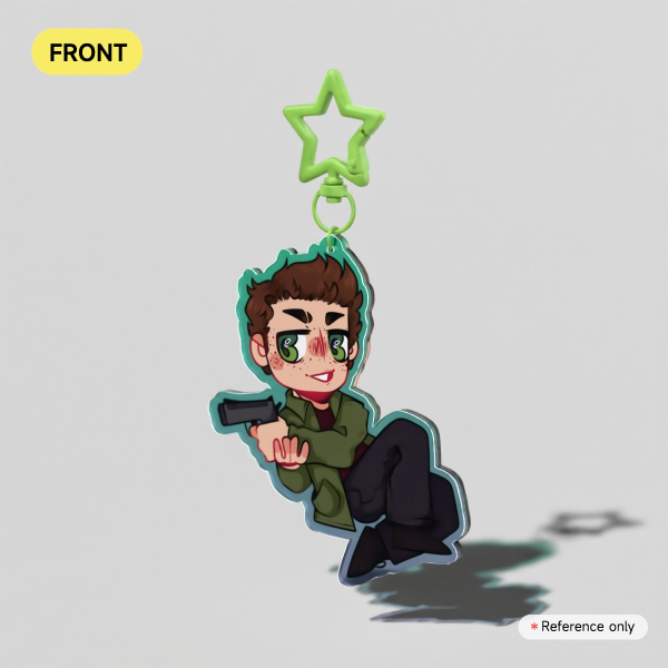 Dean Winchester Supernatural Coloured Acrylic Keychain