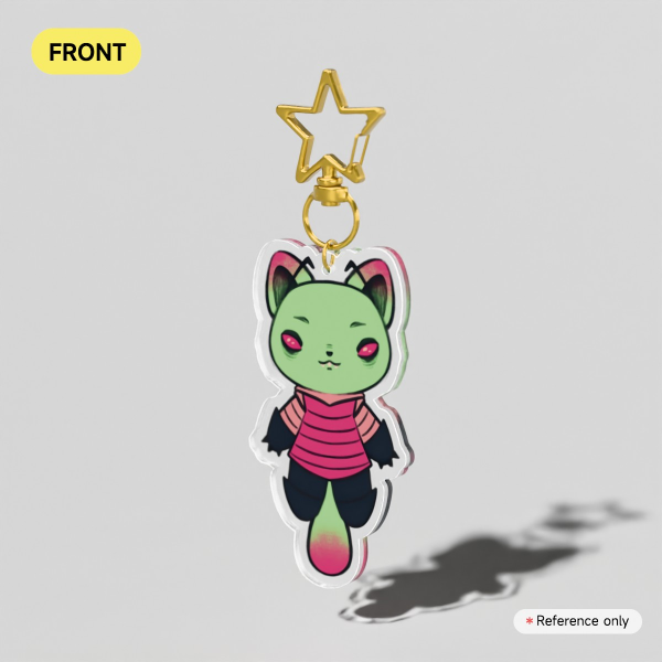 Invader Zim Cat Clear Acrylic Keychains