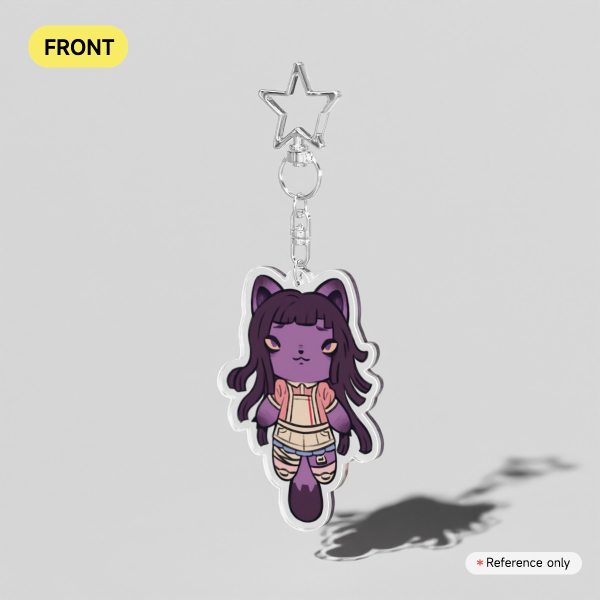 Mikan Cat Clear Acrylic Keychains