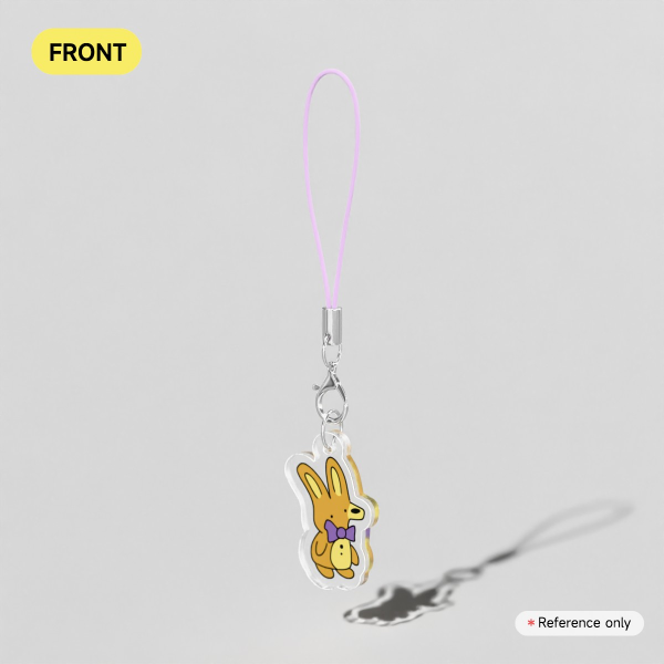 Scribbly Spring Bonnie Mini Phone Charm