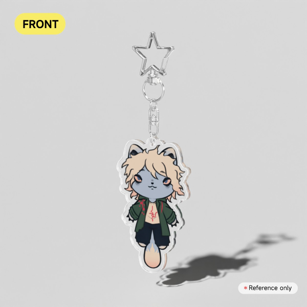 Nagito Cat Clear Acrylic Keychains