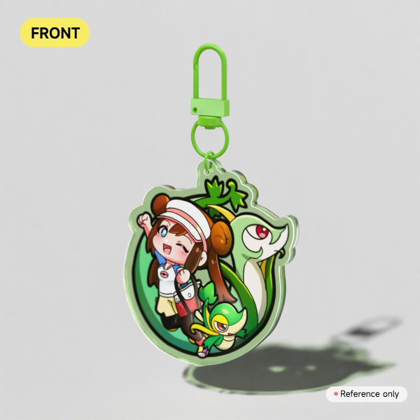 pokemon rosa translucent keychain