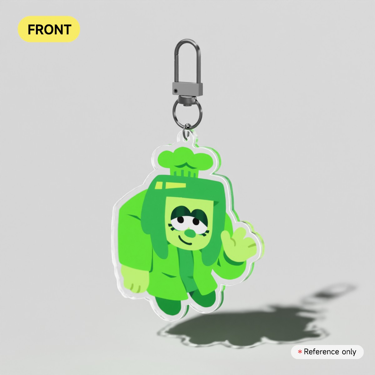 Green Acrylic Keychain