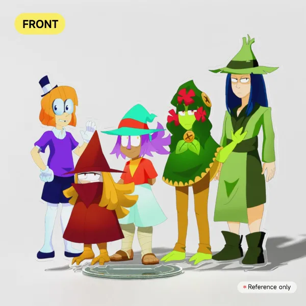Wizardly cast season 1 acrylic stand, Luk, Jules, Larch, Marsh, Guang