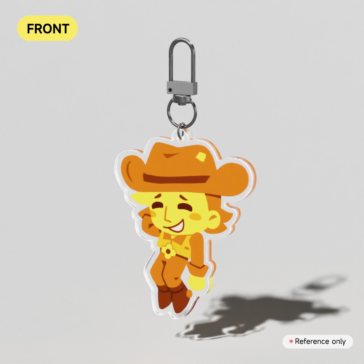 Yellow Acrylic Keychain