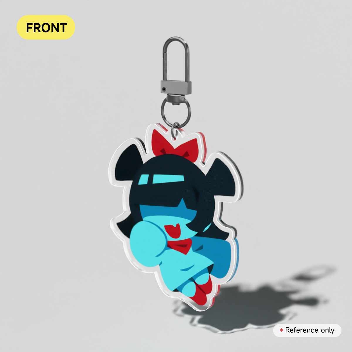 Aqua Acrylic Keychain