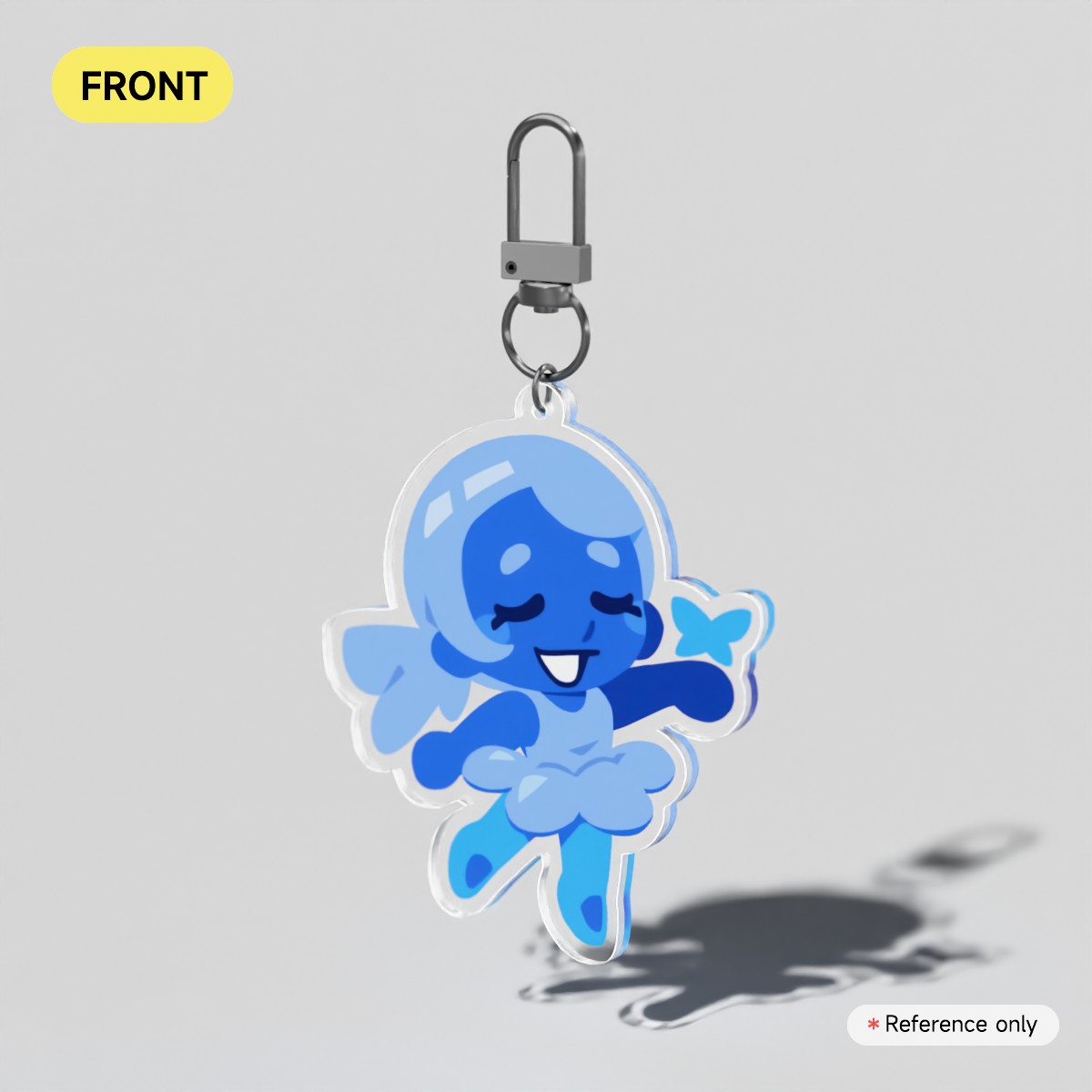 Blue Acrylic Keychain