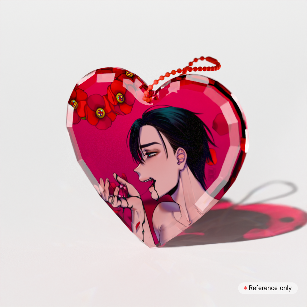 IVAN KARMA Heart Gem Keychains