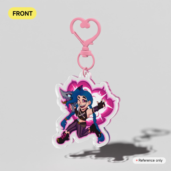 Jinx League of Legends Arcane Keychain Charm