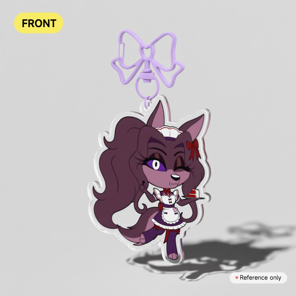 Chibi Maid Violet - Clear Acrylic Keychain