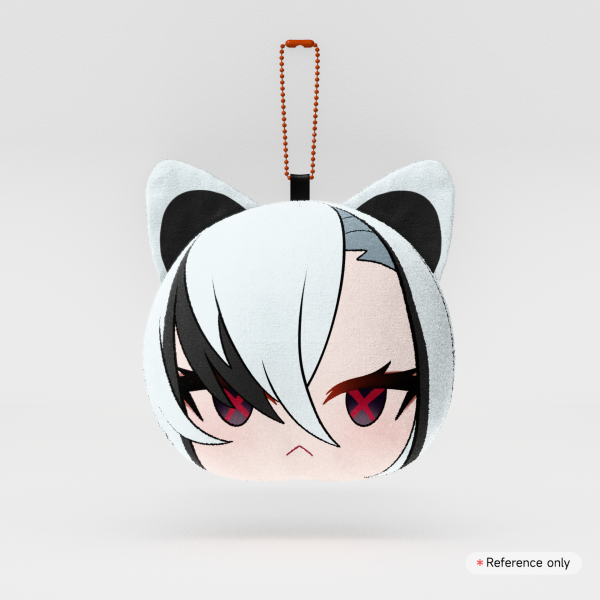 Arlecchino Mochi Face Plush Keychain