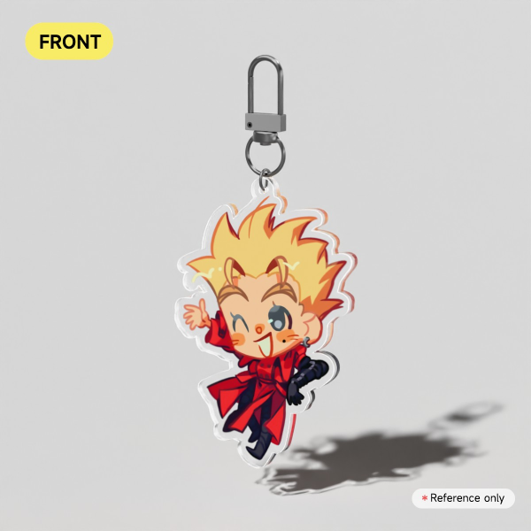Vash The Stampede Clear Acrylic Keychains