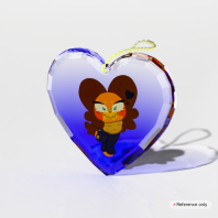 Gemstone Thick Acrylic Block Keychains