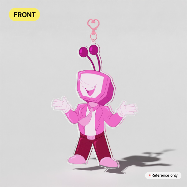Pink Tenna Keychain