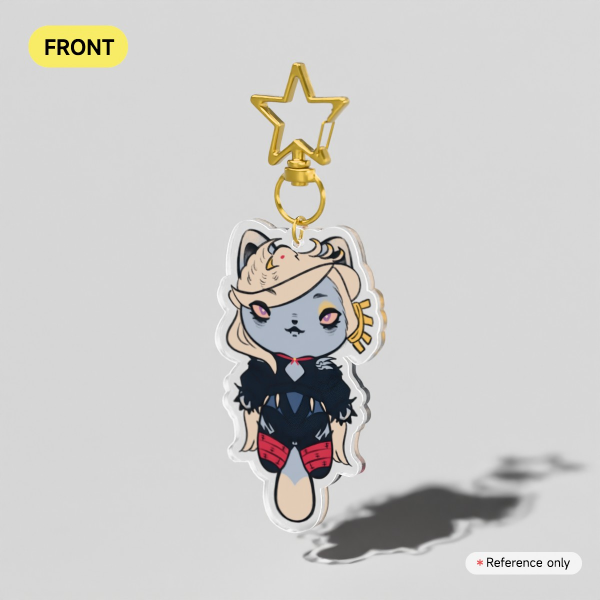 Too Lily Cat Clear Acrylic Keychains