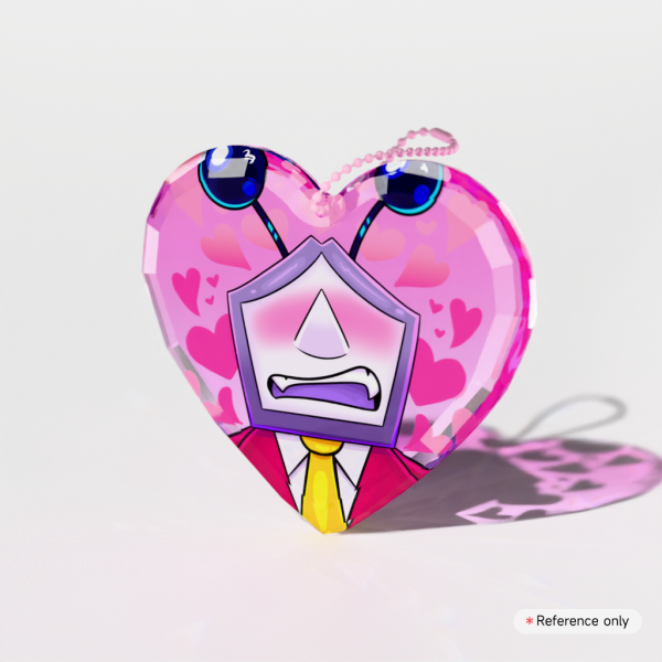 Doki Doki Tenna Gemstone Keychain