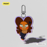Cuteness Agression Bouba Acrylic Keychain