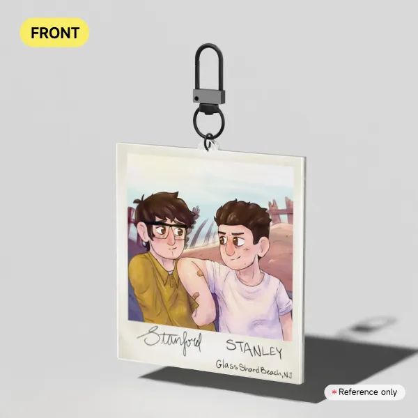 Stan Bros Glass Shard Beach Polaroid Keychain