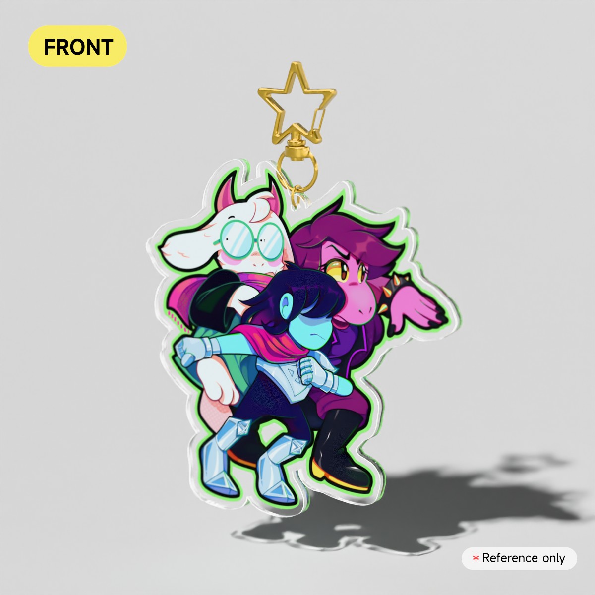 Fun Gang Sneakin’ Keychain [Deltarune]