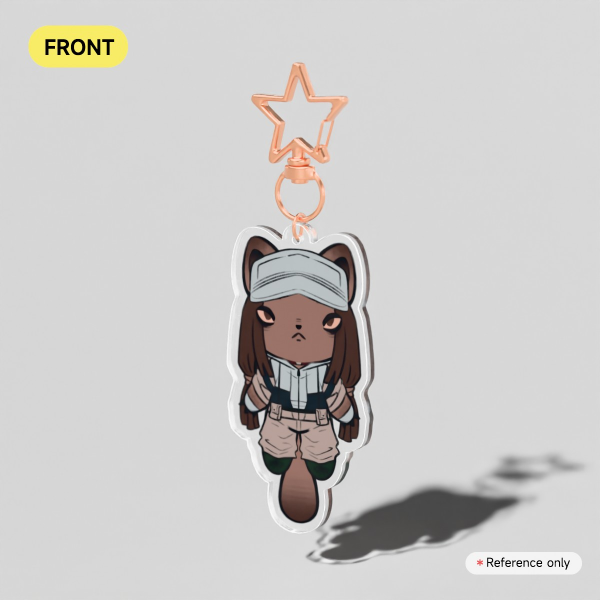Tomme Cat Clear Acrylic Keychains