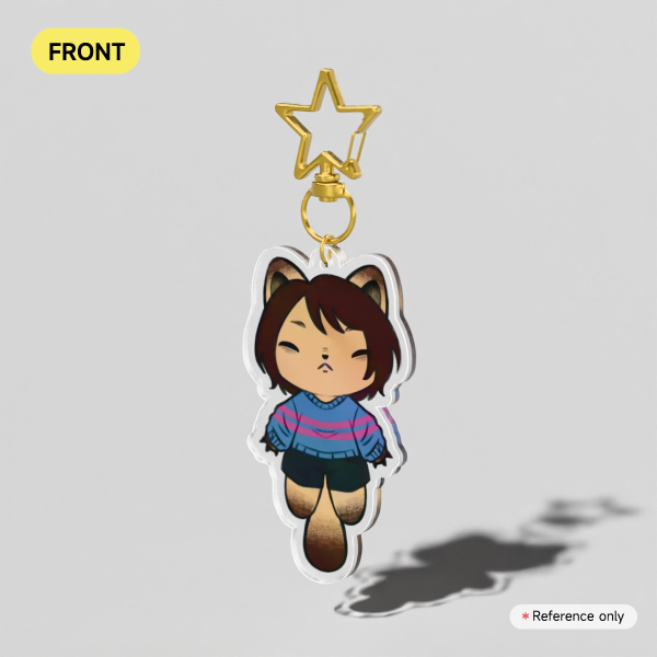 Frisk Cat Clear Acrylic Keychains