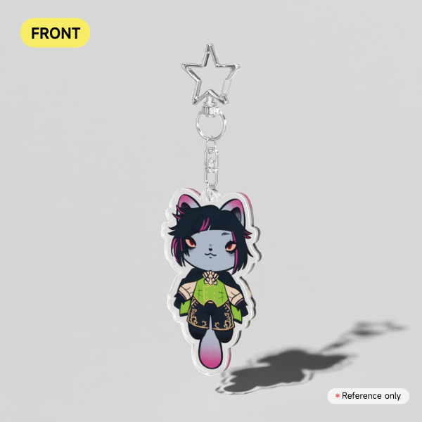 Lilia Cat Clear Acrylic Keychains