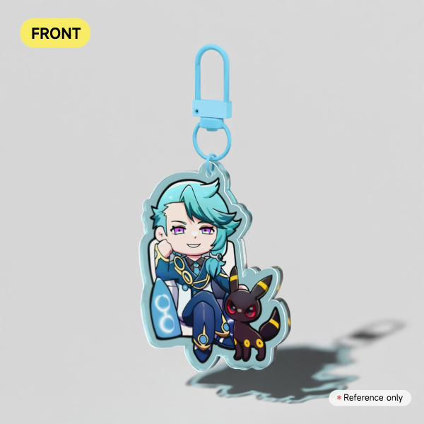 Colored Edge Acrylic Keychains