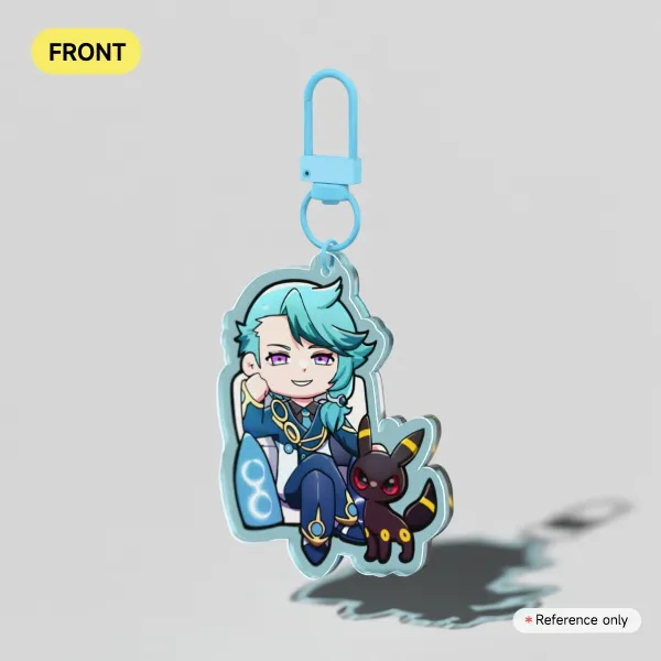 Colored Edge Acrylic Keychains