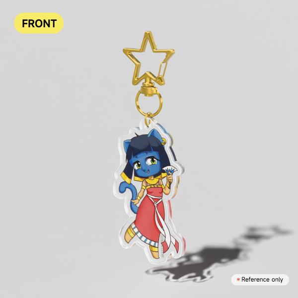 Tiny Bastet | Clear Acrylic Keychains