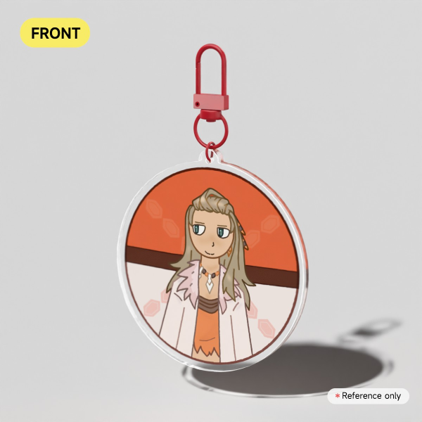 Professor Sada/AI Sada (Pokemon) Double-Sided Keychain