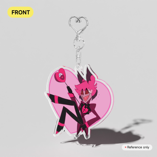 Alastor heart Clear Acrylic Keychains