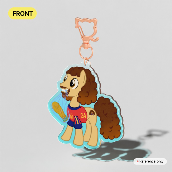 CUCURELLA Pony Colored Edge Acrylic Keychains