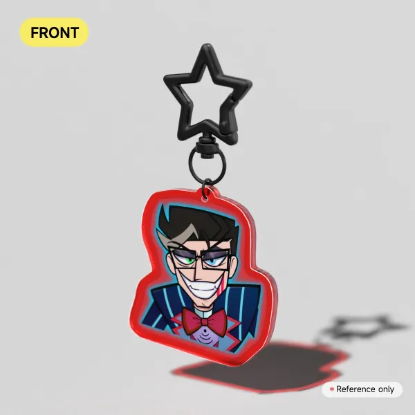 (2'') Vincent as Vox Colored Edge Acrylic Keychain
