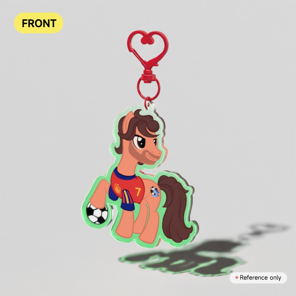 Ferran Torres Colored Edge Acrylic Keychains