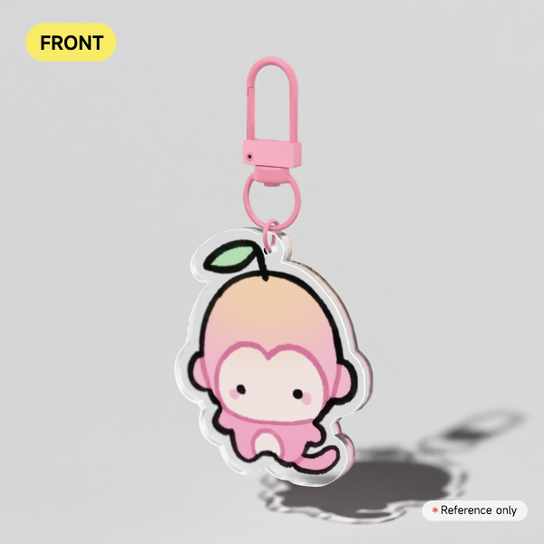 Mini Peach Keychain