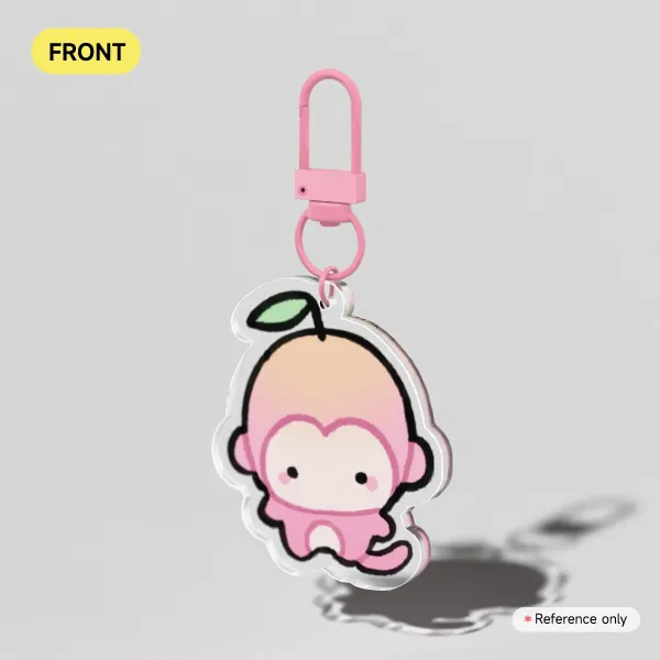 Mini Peach Keychain