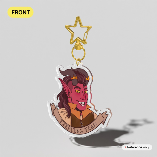Tiefling Team Keychain