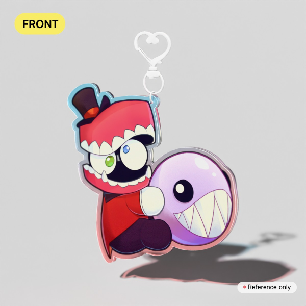 Caine & Bubble |  Colored Edge Acrylic Keychains