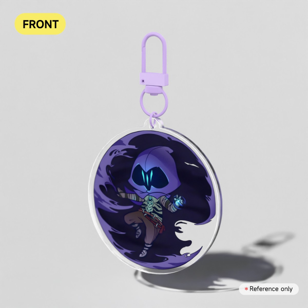 (6.3cm) Omen Clear Acrylic Keychain