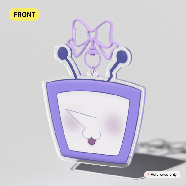 Tenna Mlem Acrylic Keychain (Violet Bow vers.)