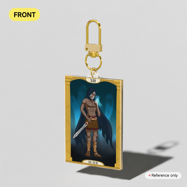 Greek Mythology Tarot Card XIII Death (Thanatos) Acrylic Keychain