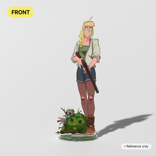 Ivy and her chud son (acrylic standee)