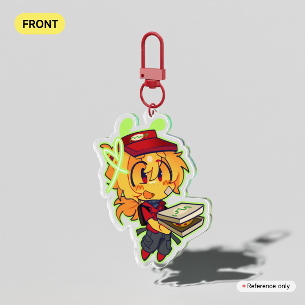 elliot double sided keychain