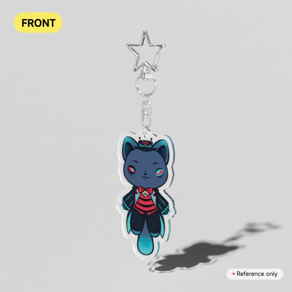 Vox Cat Clear Acrylic Keychains