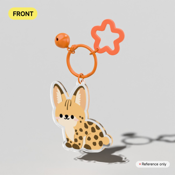 Caracal Clear Acrylic Keychains
