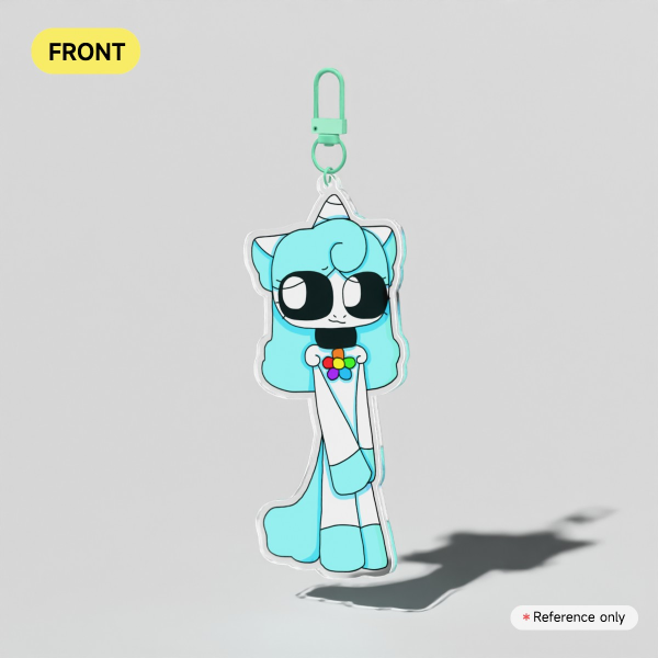 CraftyCorn Clear Acrylic Keychain