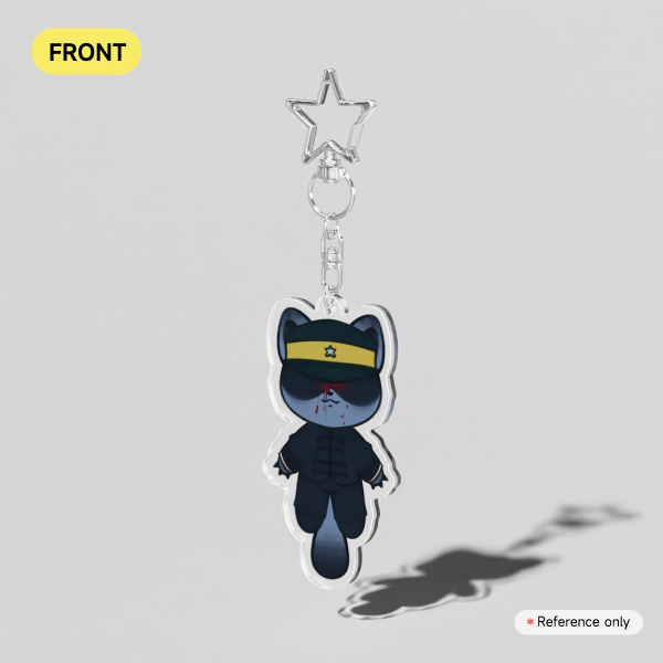 Yuusaku Cat Clear Acrylic Keychains